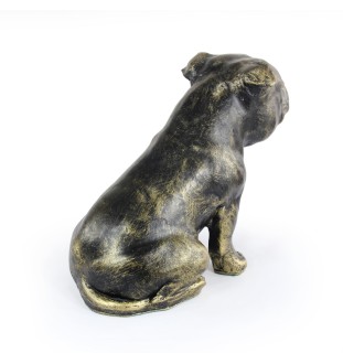 Staffordshire Bull Terrier figurka siedząca z żywicy Art-Dog